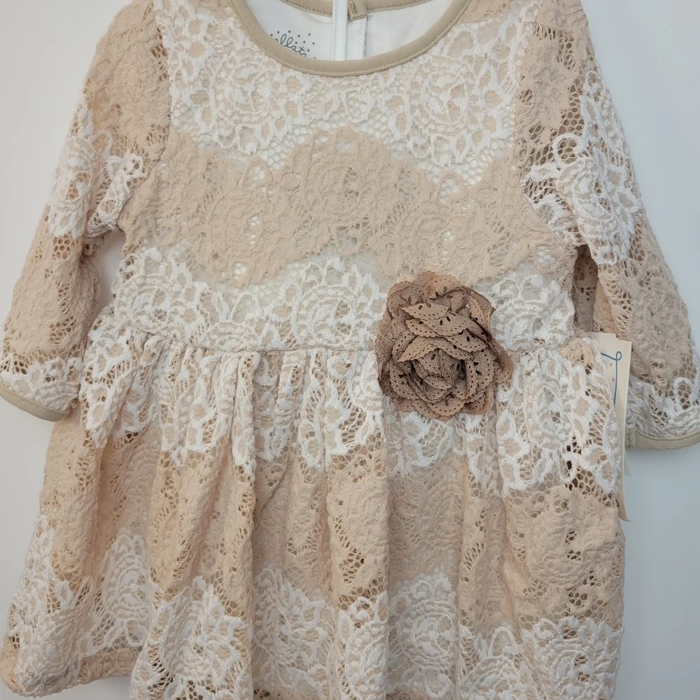 Kids lace dress with leggins marmellata